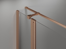 Mexen Mist T душ кабина с врата 85x110 см, прозрачна, матирана мед - 8A4T-085-110-65-00