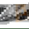 Mexen Rio душ кабина квадратна 70 x 70 см, графит, хром + подложка Flat, черен - 860-070-070-01-40-4070