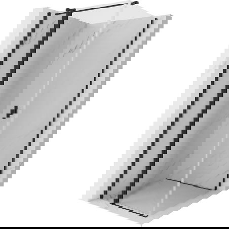 Mexen Mist T отваряема душ кабина 90 x 90 см, прозрачна, черна - 8A4T-090-090-70-00