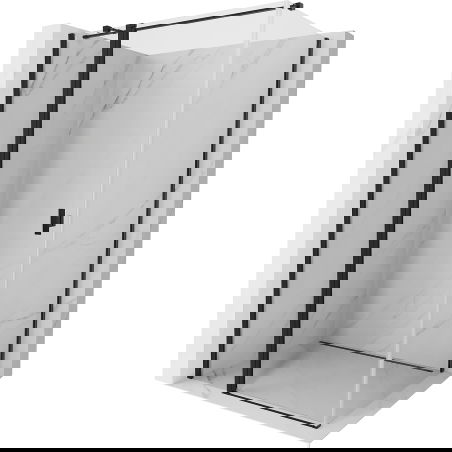 Mexen Mist T сгъваема душ кабина 100 x 95 см, прозрачна, черна - 8A4T-100-095-70-00