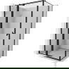Mexen Mist T лява душ кабина 115 x 80 см, черна рамка, черна - 8A4T-115-080-70-70-L