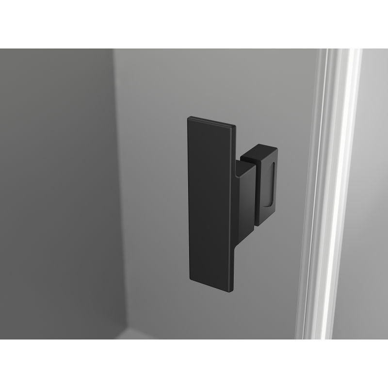 Mexen Mist T лява отваряема душ кабина 75 x 95 см, черна рамка, черна - 8A4T-075-095-70-70-L