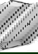 Mexen Mist T душ кабина с отваряща се врата, дясна, 95 x 70 см, черна рамка, черна - 8A4T-095-070-70-70-P