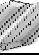 Mexen Mist T душ кабина с отваряща се врата дясна 100 x 120 см, черна рамка, черна - 8A4T-100-120-70-70-P