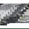 Mexen Apia душ кабина с плъзгащи се врати 120 x 80 см, райета, хром + душ под Рио - 840-120-080-01-20-4510