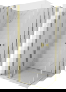 Mexen Mist Duo Душ кабина с отваряща се врата 75 x 70 см, прозрачна, златна - 8A4-075-070-50-00