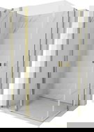 Mexen Mist Duo душ кабина с врати 90 x 70 см, прозрачна, златна - 8A4-090-070-50-00