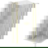 Mexen Mist Duo душ кабина с врати 80 x 80 см, прозрачна, златна четкована - 8A4-080-080-55-00