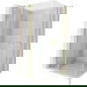 Mexen Mist Duo отваряща се душ кабина 115 x 85 см, прозрачна, четкано злато