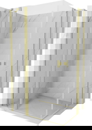 Mexen Mist Duo душ кабина шарнирна 120 x 100 см, прозрачна, златно четкано - 8A4-120-100-55-00