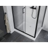 Mexen Apia плъзгаща се душ кабина 120 x 90 см, прозрачна, черна + поддушово