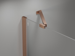 Mexen Mist Duo душ кабина отваряема 95 x 80 см, прозрачна, матиран мед - 8A4-095-080-65-00