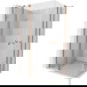 Mexen Mist Duo душ кабина отваряема 95 x 80 см, прозрачна, матиран мед - 8A4-095-080-65-00