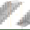 Mexen Mist Duo окачена душ кабина 110 x 110 cm, прозрачна, матиран месинг - 8A4-110-110-65-00