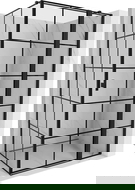 Mexen Mist T дясна душ кабина 100 x 80 см, черна решетка, черна - 8A4T-100-080-70-77-P