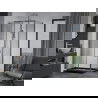 Mexen Apia душ кабина с плъзгащи се врати 110 x 100 см, прозрачен, хром + Flat душ-под, черен - 840-110-100-01-00-4070