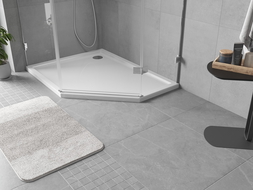Mexen Flow петзвездна тънка душ кабина лява 90 x 80 см, бял гланц - 46P108090L