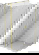 Mexen Mist T душ кабина с отварящи се врати 90 x 100 см, прозрачна, златна матирана - 8A4T-090-100-55-00