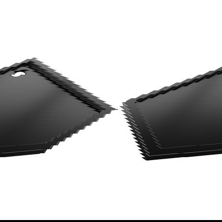 Mexen Flow петоъгълна тънка душ кабина лява 90 x 80 см, черен мат - 46P708090L