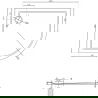 Mexen Flow полукръгъл асиметричен нисък ляв 100 x 90 cm, бял гланц - 46Q109010L