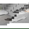 Mexen Flow полукръгъл асиметричен нисък ляв 100 x 90 cm, бял гланц - 46Q109010L