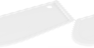 Mexen Flow полукръгъл асиметричен тънък десен 100 x 90 см, бял гланц - 46Q109010R