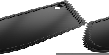 Mexen Flow полукръгъл асиметричен плосък десен 90 x 80 см, черен мат - 46Q708090R