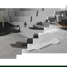 Mexen Flow полукръгъл асиметричен лайс ляв 100 x 90 cm, черен мат - 46Q709010L