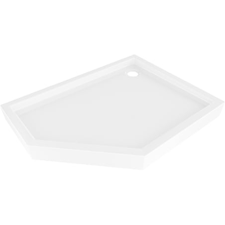 Mexen Flow+ петостенен поддушов корито дясно 90 x 80 см, бял гланц - 46P108090RH