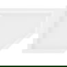 Mexen Flow+ ляв петоъгълен душов поддушник 100 x 80 см, бял гланц - 46P108010LH