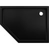 Бродирана Mexen Flow+ петсечение подложка, дясна 90 x 80 см, черен мат - 46P708090RH