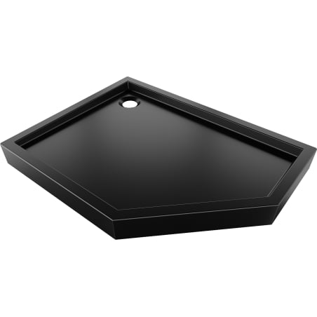 Mexen Flow+ петоъгълна лява душ кабина 80 x 100 см, черен мат - 46P708010LH