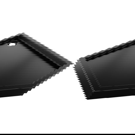 Mexen Flow+ петостенна чиния лява 80 x 100 см, черен мат - 46P708010LH