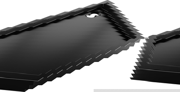 Mexen Flow+ петстенно корито за душ кабина десен 100 x 80 см, черен мат - 46P708010RH