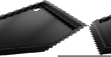 Mexen Flow+ Петоъгълен душов поднос ляв 100 x 90 см, черен мат - 46P709010LH