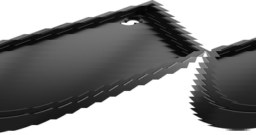 Mexen Flow+ полукръгъл асиметричен десен поддушник 90 x 80 cm, черен мат - 46Q708090RH