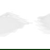Mexen Flow+ полукръгъл асиметричен ляв поддушов съд 100 x 80 см, бял гланц - 46Q108010LH