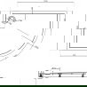 Mexen Flow+ полукръгъл асиметричен ляв 100 x 80 см, черен мат - 46Q708010LH