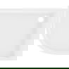 Mexen Flow+ полукръгъл асиметричен десен 100 x 80 см, бял гланц - 46Q108010RH