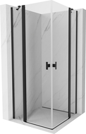 Mexen Mist Duo душ кабина с врати 70 x 70 см, прозрачно, черно - 8A4-070-070-70-00