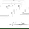 Mexen Flow правоъгълно тънко поддушово корито 140 x 80 см, бял гланц - 46R108014