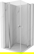 Mexen Mist L Duo въртяща се душкабина 90 x 90 см, прозрачна, хром - 8A4L-090-090-01-00