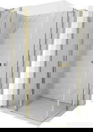 Mexen Mist L Duo душ кабина с отваряща се врата 115 x 90 см, прозрачна, златна - 8A4L-115-090-50-00