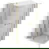 Mexen Mist L Duo отваряща се душ кабина 120 x 90 см, прозрачна, златна - 8A4L-120-090-50-00