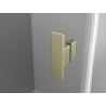 Mexen Mist L Duo отваряща се душ кабина 95 x 90 см, прозрачна, златна четкана - 8A4L-095-090-55-00