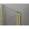 Mexen Mist L Duo шарнирна душ кабина 120 x 90 см, прозрачна, златно четкано - 8A4L-120-090-55-00