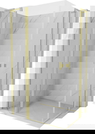 Mexen Mist L Duo въртяща се душ кабина 120 x 90 см, прозрачна, златиста четка - 8A4L-120-090-55-00