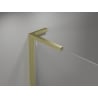 Mexen Mist L Duo душ кабина с вратички 105 x 95 cm, прозрачна, четкано злато - 8A4L-105-095-55-00