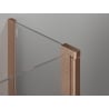 Mexen Mist L Duo душ кабина, 95 x 95 см, прозрачна, четкана мед - 8A4L-095-095-65-00