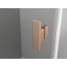 Mexen Mist L Duo накланяща се душ кабина 100 x 95 см, прозрачна, четкана мед - 8A4L-100-095-65-00